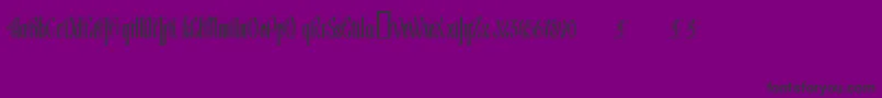 Lageni-Schriftart – Schwarze Schriften auf violettem Hintergrund