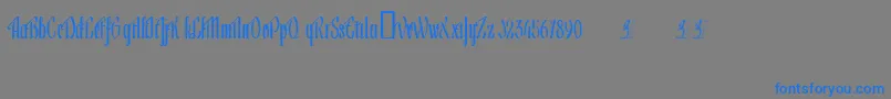 Lageni-Schriftart – Blaue Schriften auf grauem Hintergrund