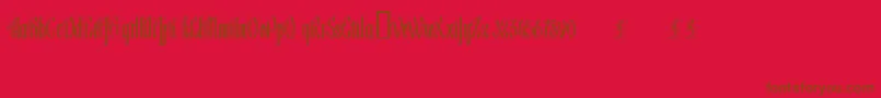 Lageni Font – Brown Fonts on Red Background
