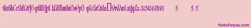 Lageni Font – Purple Fonts on Pink Background