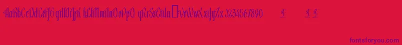 Шрифт Lageni – фиолетовые шрифты на красном фоне