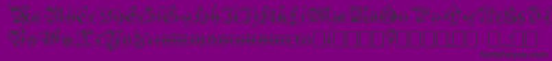 Strelsau Font – Black Fonts on Purple Background
