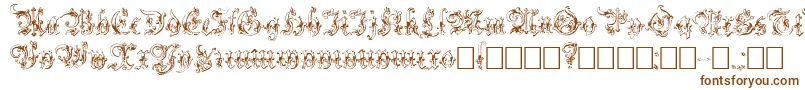 Strelsau-fontti – ruskeat fontit