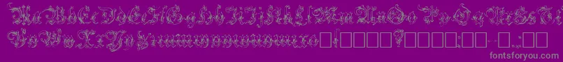 Strelsau Font – Gray Fonts on Purple Background