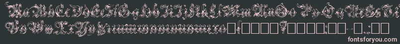 Strelsau Font – Pink Fonts on Black Background