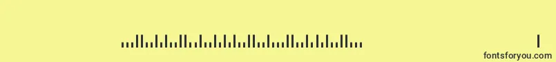 Uspsbarcode Font – Black Fonts on Yellow Background