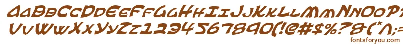 EphesianItalic Font – Brown Fonts on White Background