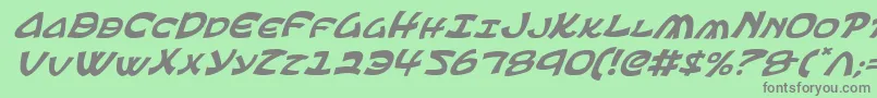 EphesianItalic Font – Gray Fonts on Green Background