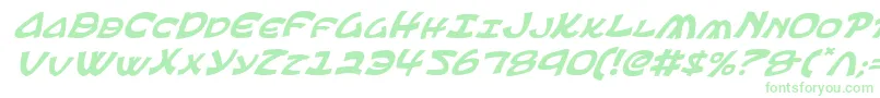 EphesianItalic Font – Green Fonts on White Background