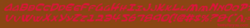 fuente EphesianItalic – Fuentes Rojas Sobre Fondo Marrón
