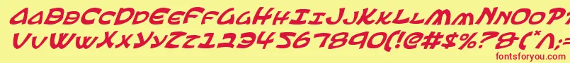 Шрифт EphesianItalic – красные шрифты на жёлтом фоне