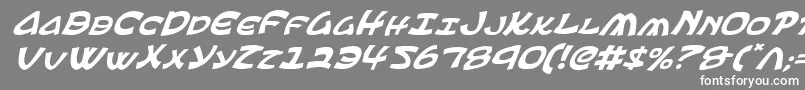EphesianItalic Font – White Fonts on Gray Background
