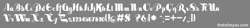 SaborLimitedFreeVersion Font – White Fonts on Gray Background