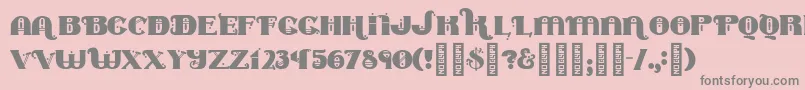 Marycontrary Font – Gray Fonts on Pink Background