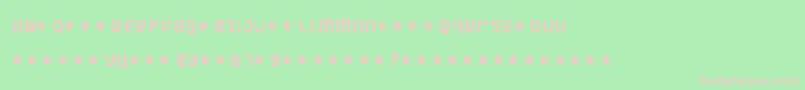 DunebugAlternates Font – Pink Fonts on Green Background