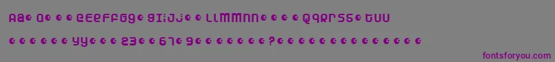 Шрифт DunebugAlternates – фиолетовые шрифты на сером фоне