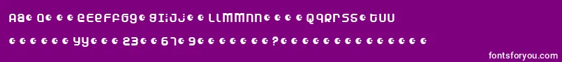 DunebugAlternates Font – White Fonts on Purple Background