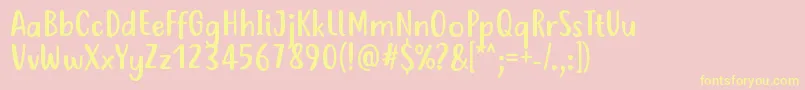 Más sobre la fuente JustTellMeWhatRegular fuente JustTellMeWhatRegular – Fuentes Amarillas Sobre Fondo Rosa