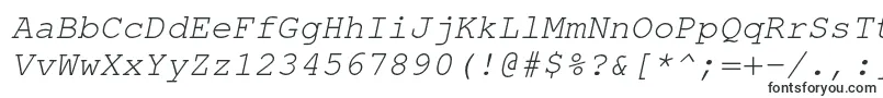 TexgyrecursorItalic-Schriftart – OTF-Schriften