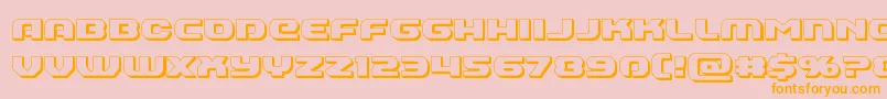 Annapolis3D Font – Orange Fonts on Pink Background