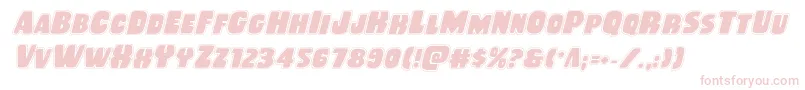 Rubberboyacadital Font – Pink Fonts on White Background