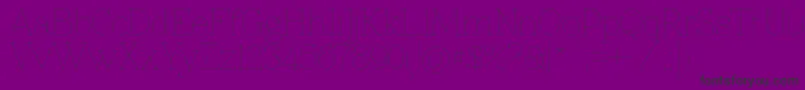 Znikomit Font – Black Fonts on Purple Background