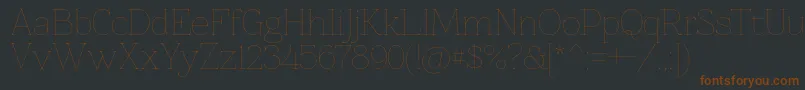 Znikomit Font – Brown Fonts on Black Background