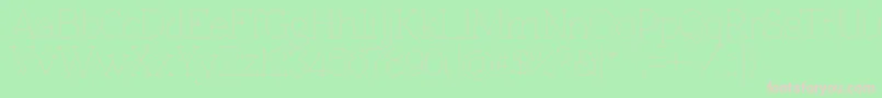 Znikomit Font – Pink Fonts on Green Background