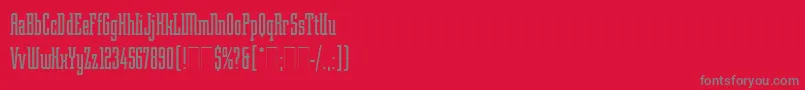 RobotikPlain Font – Gray Fonts on Red Background