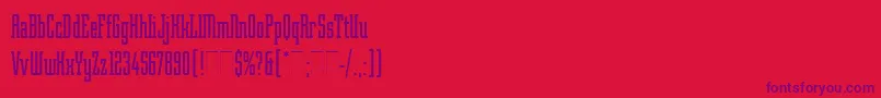 RobotikPlain Font – Purple Fonts on Red Background