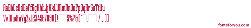 RobotikPlain Font – Red Fonts on White Background