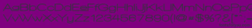 WalkwayUpperExpandUltra Font – Black Fonts on Purple Background