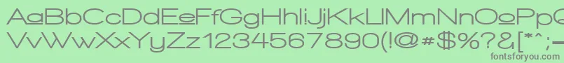 WalkwayUpperExpandUltra Font – Gray Fonts on Green Background