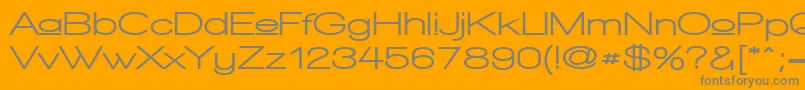 More about WalkwayUpperExpandUltra Font WalkwayUpperExpandUltra Font – Gray Fonts on Orange Background