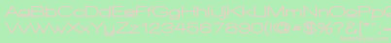 WalkwayUpperExpandUltra Font – Pink Fonts on Green Background