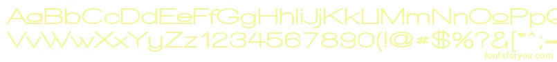 Шрифт WalkwayUpperExpandUltra – жёлтые шрифты