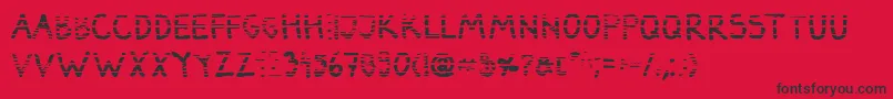 DarbogGradientBold Font – Black Fonts on Red Background