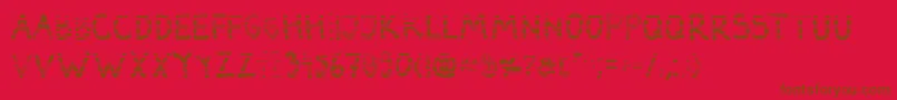 DarbogGradientBold Font – Brown Fonts on Red Background