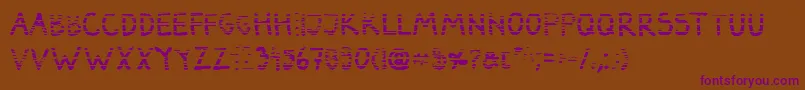 Шрифт DarbogGradientBold – фиолетовые шрифты на коричневом фоне