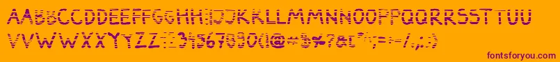 DarbogGradientBold Font – Purple Fonts on Orange Background