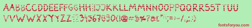 DarbogGradientBold Font – Red Fonts on Green Background