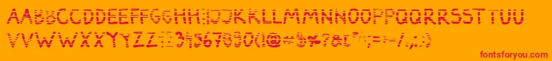 DarbogGradientBold Font – Red Fonts on Orange Background