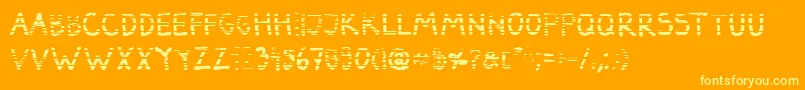 DarbogGradientBold Font – Yellow Fonts on Orange Background