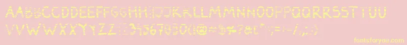 DarbogGradientBold Font – Yellow Fonts on Pink Background