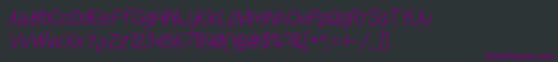 Шрифт Applestormita – фиолетовые шрифты на чёрном фоне