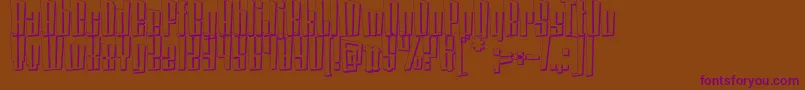 CoinLockerDaturaShadow Font – Purple Fonts on Brown Background