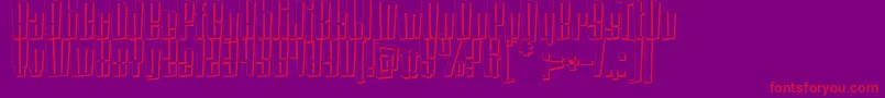 CoinLockerDaturaShadow Font – Red Fonts on Purple Background