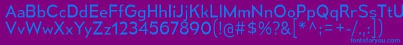 MesmerizeBk Font – Blue Fonts on Purple Background