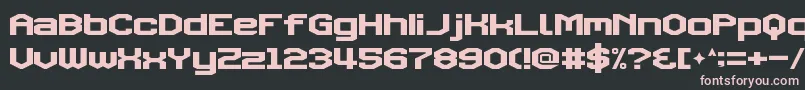 TriggeringFanfares Font – Pink Fonts on Black Background