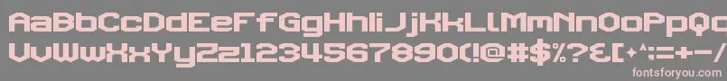 TriggeringFanfares Font – Pink Fonts on Gray Background